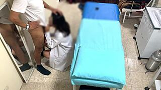 Married Argentinian nurse stays late spying cam catches her perfect teen body tease