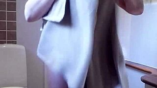 Chris soaps up solo in the shower