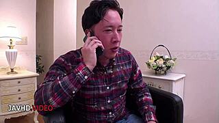 Naughty kimono JAV wife deepthroats then rides cock hard in passionate frenzy
