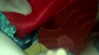 skinny girl locks door caresses pussy through shorts till she explodes you watching?