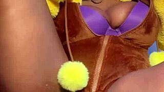 Lopunny cosplay got me cumming everywhere on her wet squirting pussy!!