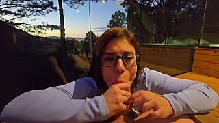 Hidden Balcony Bangs With Father-In-Law