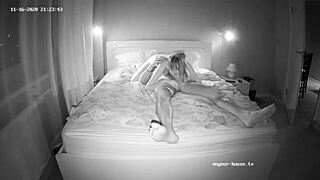 skinny babe sneaks 69 lick cowgirl ride on voyeur cam night vision ass play