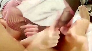 shemale with huge dick pounds guy hard in casual crossdressing fun