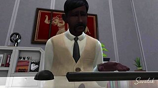 Indian boss commands arab secretary in steamy office tryst