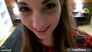 jimena lago shakes round ass in black stockings for creampie twist