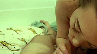 the busty student teases her neighbor before giving amazing bj in dorm