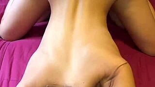 front view skinny slut girlfriend takes hard doggystyle pounding!