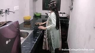 Sexy Indian Bhabhi Fucks Devar Hard In Kitchen Doggystyle Blowjob Creampie Hindi