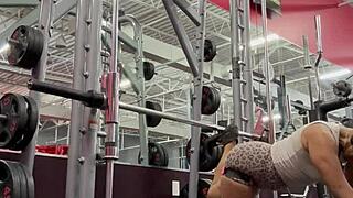 i get so wet watching ebony bobbi jo pop cherries in her new big ass outdoor workout