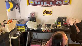 Petite Goth Rokky Horror Wets Then Sits In Pee Sucking Cock!