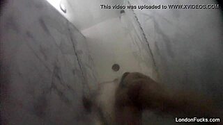 london keyes showers her big tits ass and pussy solo