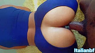 italian boyfriend's monster bbc destroys young big ass latina pussy to orgasm