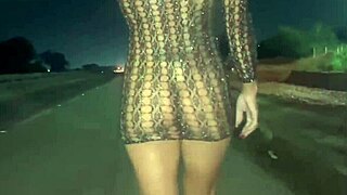 hot wife flashes huge pussy on street cyclist jerks off cuckold fucks her twice