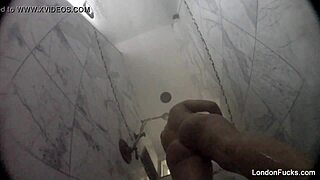 london keyes showers her big tits ass and pussy solo