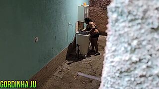 damn that naughty neighbor takes facial cumshot 