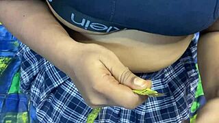step dad sneaks in and fingers passive indian stepdaughter until she squirts