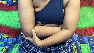 step dad sneaks in and fingers passive indian stepdaughter until she squirts