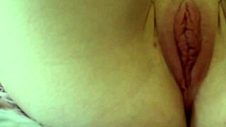 Girlfriend spreads skinny pussy and small tits for ages