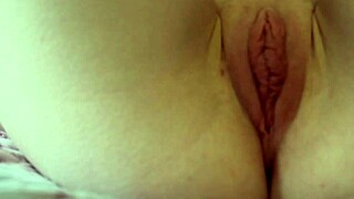 Girlfriend spreads skinny pussy and small tits for ages