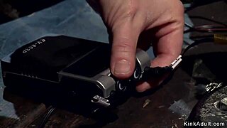 big tits lesbian scream as she's anal fisted hard in bondage device?