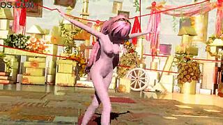 Megurine Luka nude mod reveals big ass tits pussy goddess body fully