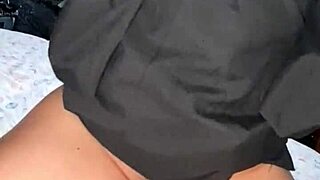 secretary slut orgasms with boss but begs cum outside