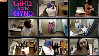 Carol's annual assessment has her in nurse outfit spreading for patient fetish play backstage