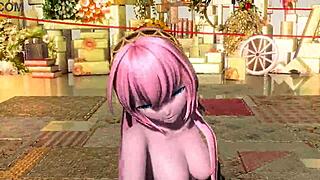 Megurine Luka nude mod reveals big ass tits pussy goddess body fully