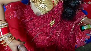 desi newlywed wife bends over for hubby's bedroom pounding hindi