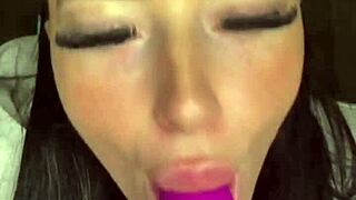 horny american teen student squirts solo on webcam