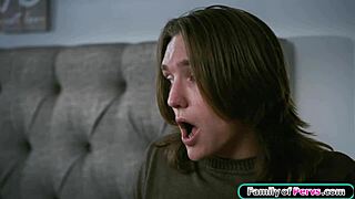 Hey stepaunt you caught me red-handed sniffing your dirty panties in your room!