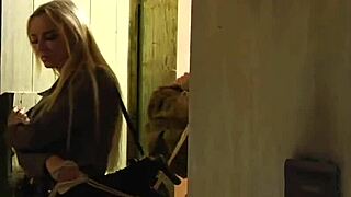 Bent over lesbian slave gets spanked hard then fingered deep by dominant madame.