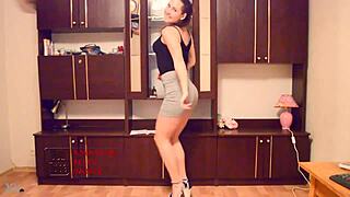 yo that hot teen secretary shakes her sexy ass dancing right in the office at work.