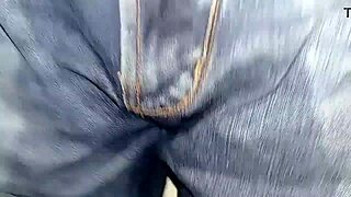 jeans soaked in piss lead to double orgasm