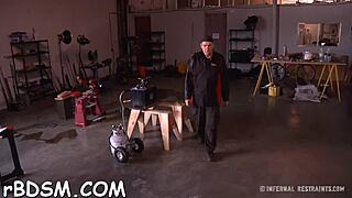 whoa, bounded babe's clit pounded hardcore in wild sex game 😈🔥