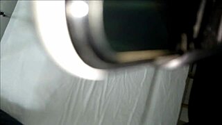 Busty Latina Brunette Big Cock Breaks Ass in Bathroom