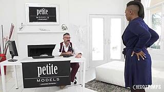 Petite Big Tits Ebony Avery Jane Hardcore Interracial Audition Bang