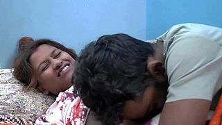 Morning Fuck with Sexy Indian Wife Bent Over Doggystyle in Cold Weather Creampie