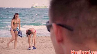Bound bikini teen punished rough in dorm by maledom riding cowgirl with bdsm toys