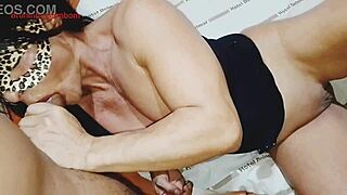 Brazilian milf dani fitness flaunts her huge clit and athletic big tits in lingerie