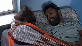 Morning Fuck with Sexy Indian Wife Bent Over Doggystyle in Cold Weather Creampie