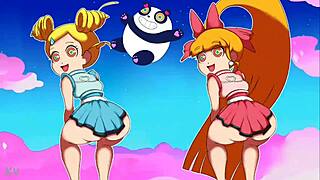 teen thongs panties powerpuff girls twerking back hard