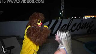 trixi brooks thrills in clown teen wolf outdoor pound