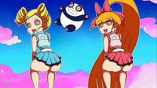 teen thongs panties powerpuff girls twerking back hard
