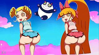 teen thongs panties powerpuff girls twerking back hard