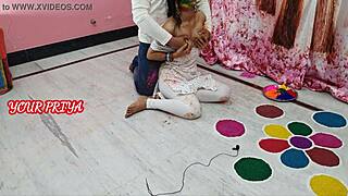 Priya pounds stepbrother hard on holi
