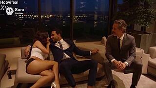 hotwife sneaks young lover inside for secret house pounding