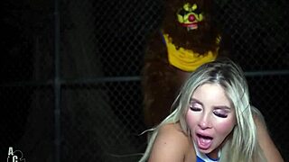 trixi brooks thrills in clown teen wolf outdoor pound
