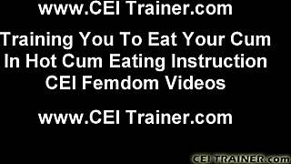 you swallow as she instructs